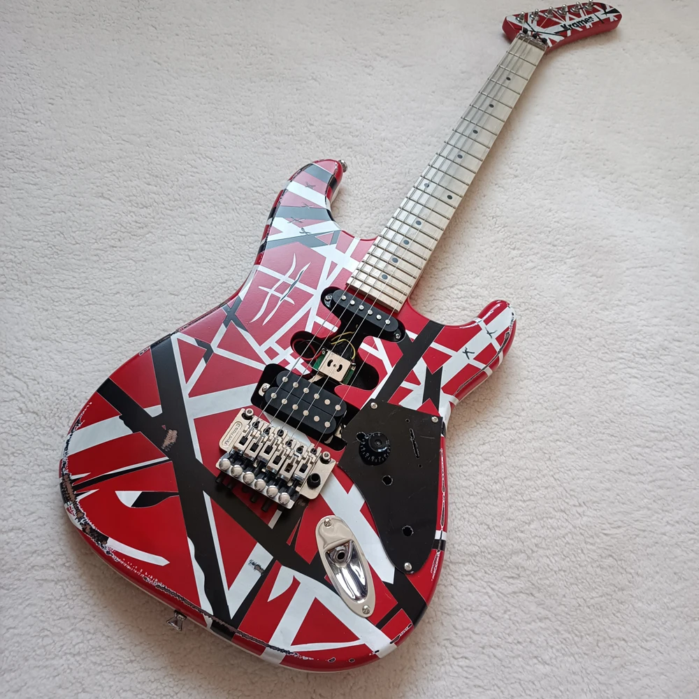 5150 Heavy Duty Electric Van Ha Len Handmade Heritage Guitar, Alder Body, Canadian Maple Neck
5150 Heavy Duty Electric Van Ha Len Handmade Heritage Guitar, Alder Body, Canadian Maple Neck