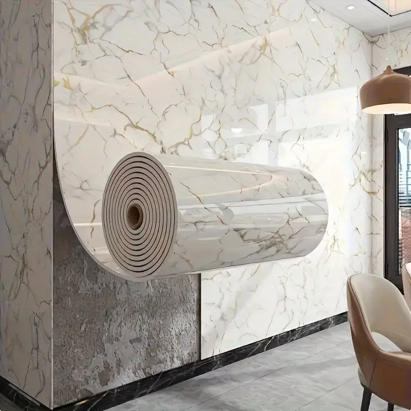 1 Roll (23.62 Inches X 118.11 Inches) Self-Adhesive Vinyl Marble Texture Wallpaper With 3D Embossed Effect - Peel And Stick Remo
1 Roll (23.62 Inches X 118.11 Inches) Self-Adhesive Vinyl Marble Texture Wallpaper With 3D Embossed Effect - Peel And Stick Remo