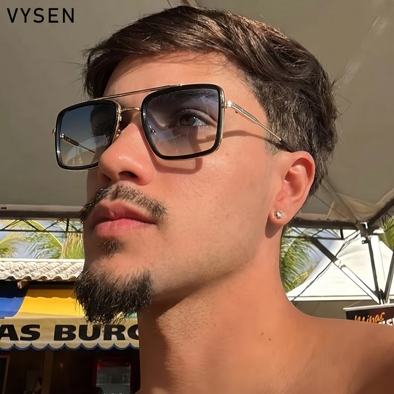 Oversized Steampunk Square Metal Frame Sunglasses Men 2026 Luxury Designer Vintage Double Bridge Sun Glasses For Male Eyewear
Oversized Steampunk Square Metal Frame Sunglasses Men 2026 Luxury Designer Vintage Double Bridge Sun Glasses For Male Eyewear