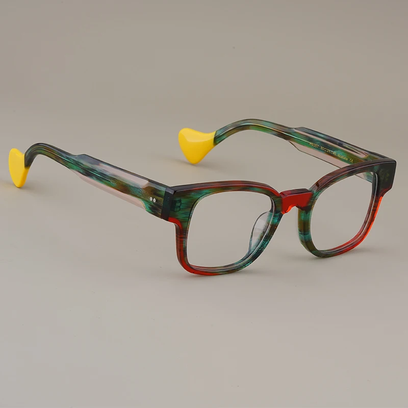 Japanese Style Vintage Glasses Frames Acetate Colorful Square Eyewear Men Women Designer Fashion Eyeglasses Customizable lenses
Japanese Style Vintage Glasses Frames Acetate Colorful Square Eyewear Men Women Designer Fashion Eyeglasses Customizable lenses
