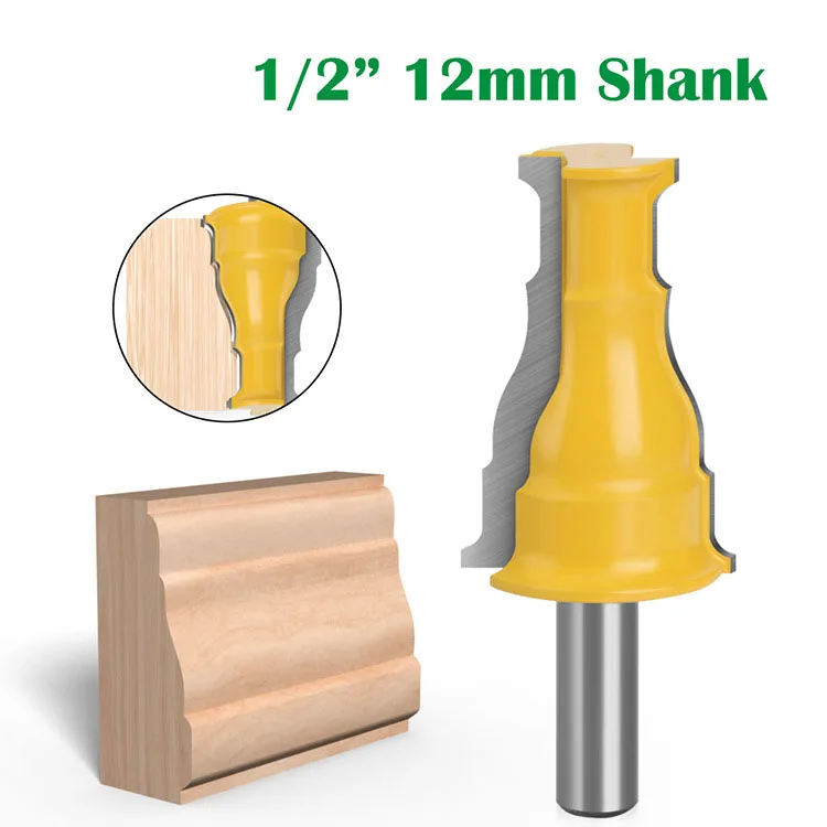 1 PC 1/2" 12MM Shank Milling Cutter Wood Carving Door Window Casing Router Bit Case Molding Knife Milling Cutter Woodworking Bit
1 PC 1/2" 12MM Shank Milling Cutter Wood Carving Door Window Casing Router Bit Case Molding Knife Milling Cutter Woodworking Bit