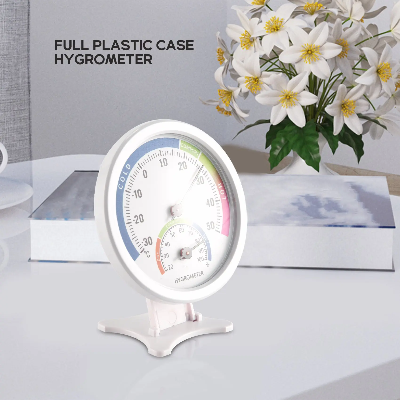 Hygrometer Thermometer Indoor Outdoor Moisture Thermometer 3Inch Humidity Gauge Meter Monitor With Table Standm12k
Hygrometer Thermometer Indoor Outdoor Moisture Thermometer 3Inch Humidity Gauge Meter Monitor With Table Standm12k