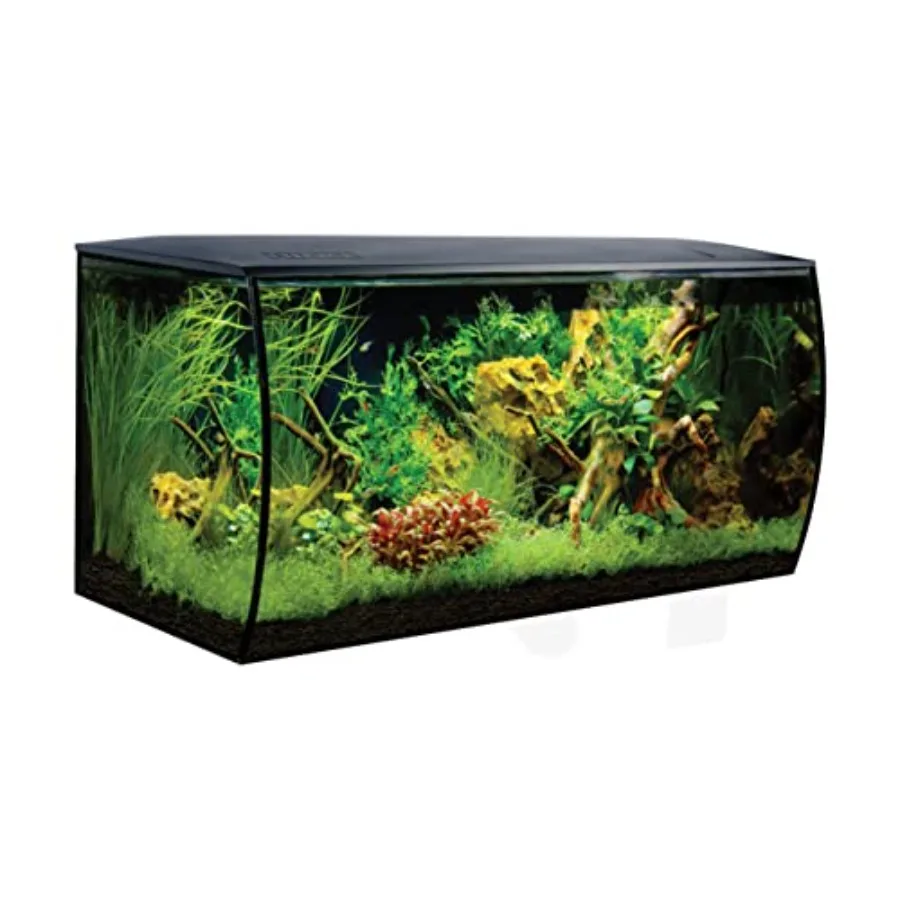 Aquarium kit for fish and plants, black acrylic, 32.5 Gal capacity, includes LED lights and filtration system
Aquarium kit for fish and plants, black acrylic, 32.5 Gal capacity, includes LED lights and filtration system