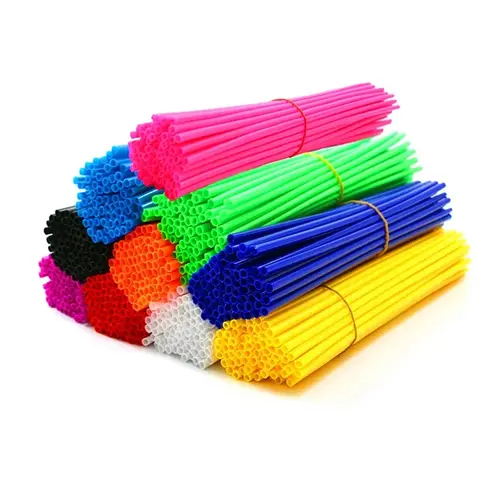 36Pcs Universal Off-road Motorcycle Wheel Rim Spoke Wrap Kit Skin Protective Cover 17cm for Motocross Dirt Pit Bike Honda Suzuki