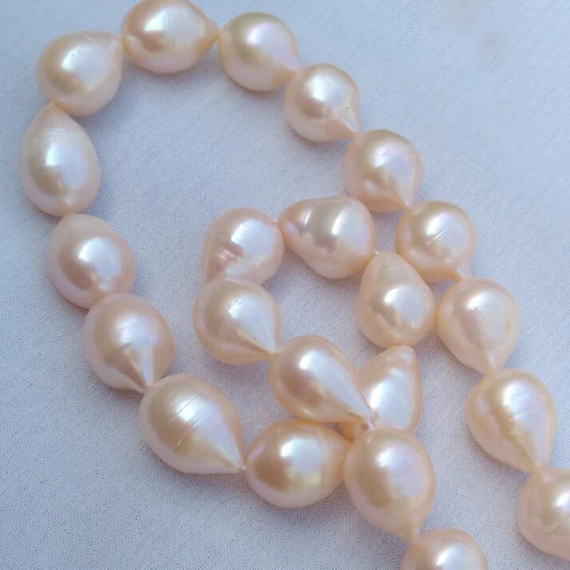 18"/15.7cm Exotic Natural Genuine South Sea Light pink Baroque Pear 10x14mm Pearl Necklace Suitable For Any Occasion
18"/15.7cm Exotic Natural Genuine South Sea Light pink Baroque Pear 10x14mm Pearl Necklace Suitable For Any Occasion