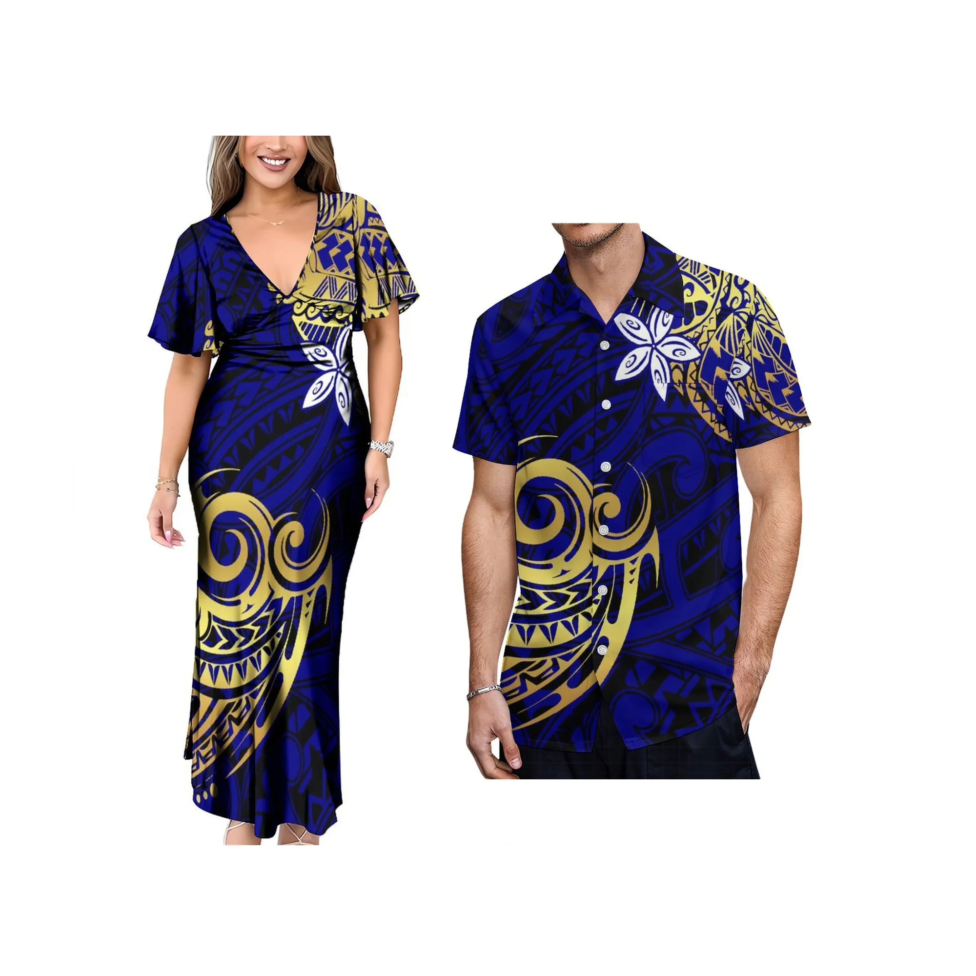 Hot Selling New Polyensian Islander Dress Customized Hawaii Print Ladies Samoan Short Sleeve Dress With Back Neck Tie
Hot Selling New Polyensian Islander Dress Customized Hawaii Print Ladies Samoan Short Sleeve Dress With Back Neck Tie