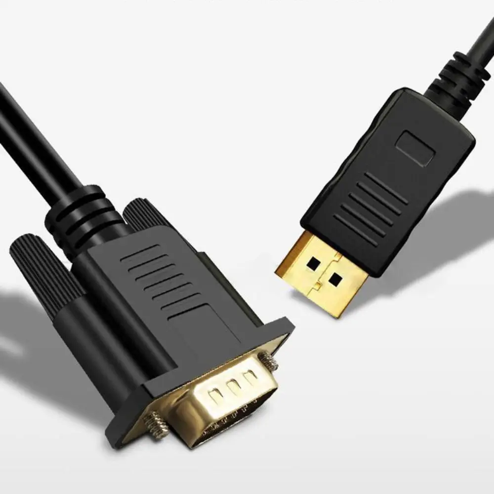 Соединительный кабель DP-VGA «папа-папа» Удлинительный кабель DisplayPort-VGA Адаптер 24+1-контактный преобразовательный видеокабель HD 1080P
Соединительный кабель DP-VGA «папа-папа» Удлинительный кабель DisplayPort-VGA Адаптер 24+1-контактный преобразовательный видеокабель HD 1080P