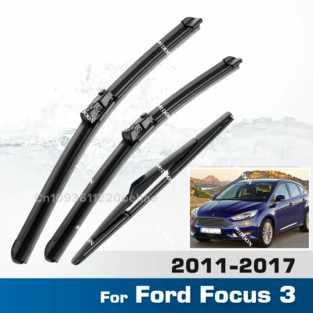 For Ford Focus 3 2011 - 2017 Windshield Windscreen Window Brushes Wiper LHD Front & Rear Wiper Blades Set 28"+28"+12"
For Ford Focus 3 2011 - 2017 Windshield Windscreen Window Brushes Wiper LHD Front & Rear Wiper Blades Set 28"+28"+12"