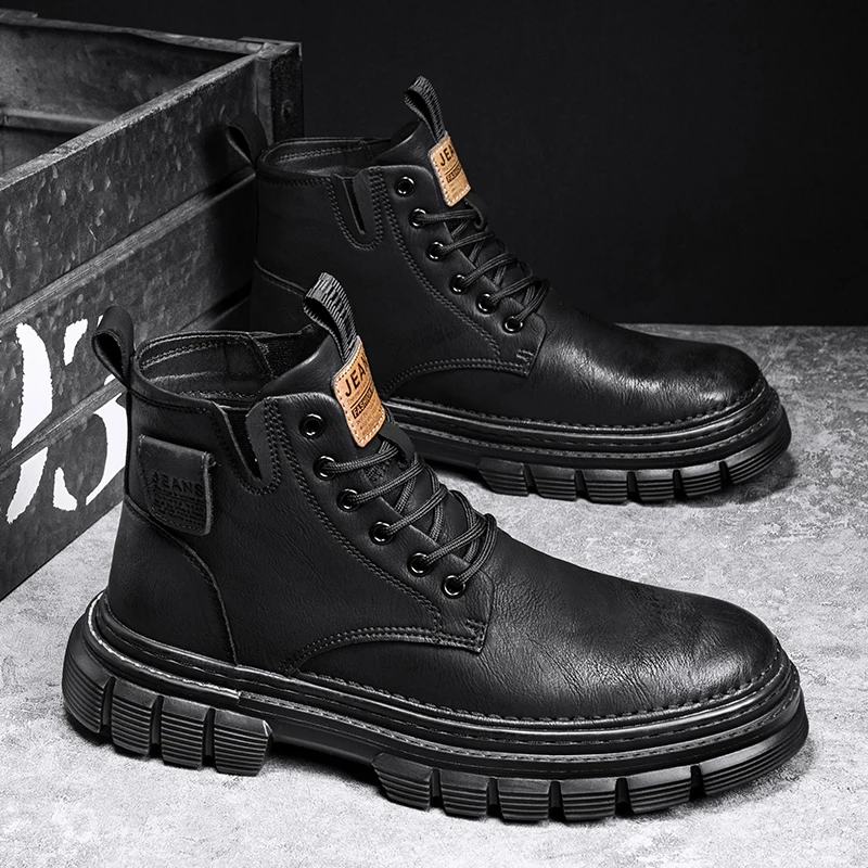 Men's high-quality high top casual boots spring and autumn new soft-sole non-slip comfort outdoor fashion youth Joker work boots
Men's high-quality high top casual boots spring and autumn new soft-sole non-slip comfort outdoor fashion youth Joker work boots