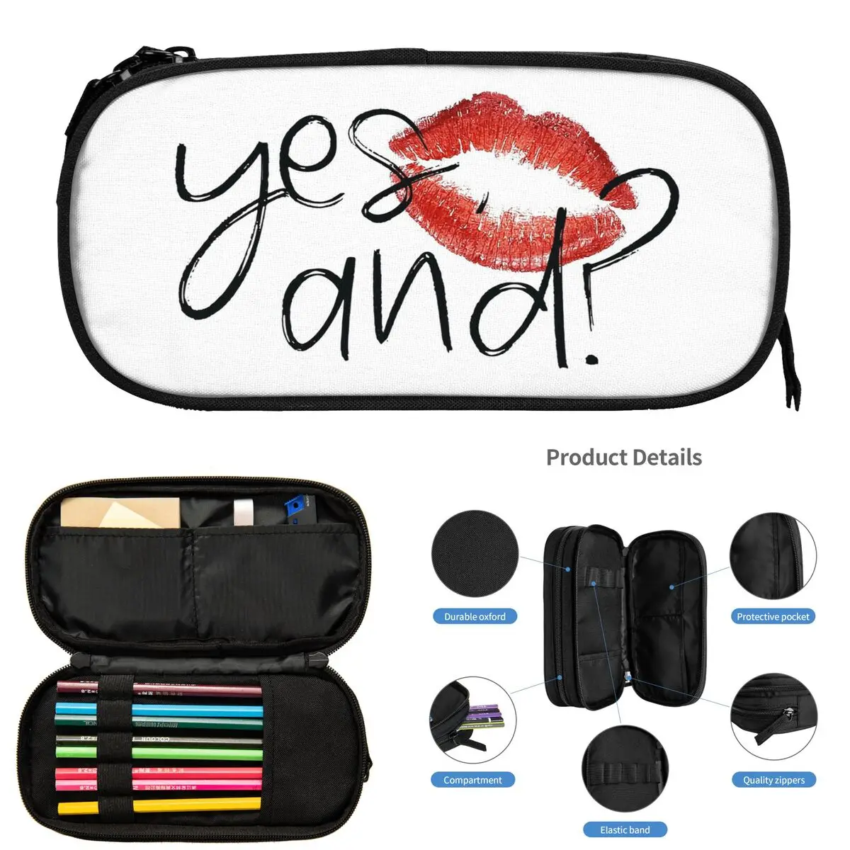 Yes And Ariana Grande (2) Pencil Cases for Students Gifts Pen Box Pencil Bag Large Storage Pencil Pouch Pen Holder
Yes And Ariana Grande (2) Pencil Cases for Students Gifts Pen Box Pencil Bag Large Storage Pencil Pouch Pen Holder