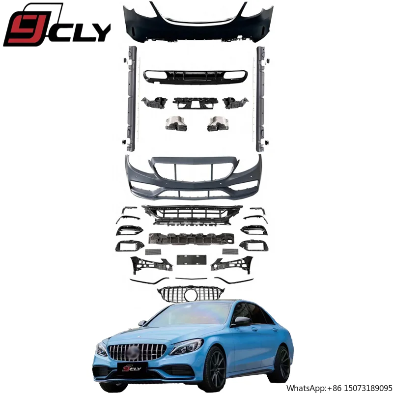 CLY Auto Part Car Body Kit 2021 for C Class W205 Upgrade C63 with Hood Grill Fender Front Rear Bumper Diffuser
CLY Auto Part Car Body Kit 2021 for C Class W205 Upgrade C63 with Hood Grill Fender Front Rear Bumper Diffuser