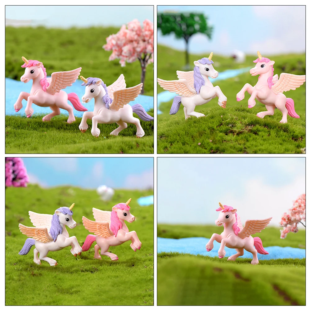 6pcs Unicorn Figurines Pink Purple Winged Animals Bonsai Craft Miniature Unicorn Decorations Decorations Tiny Office Ornaments
6pcs Unicorn Figurines Pink Purple Winged Animals Bonsai Craft Miniature Unicorn Decorations Decorations Tiny Office Ornaments