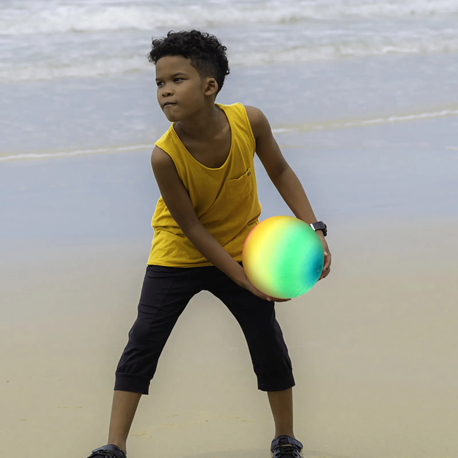 2Pcs Rainbow Color Play Ball 21Cm PVC Inflatable Flapping Kickball for Outdoor Games Bounce Play
2Pcs Rainbow Color Play Ball 21Cm PVC Inflatable Flapping Kickball for Outdoor Games Bounce Play