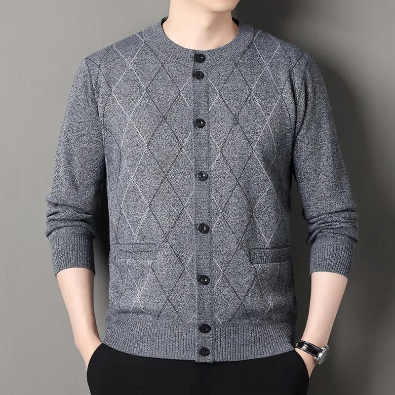 Cardigan Sweater Men's Fleece Lined Sweater Jacket Casual O-neck Coat Autumn Winter Knit Cardigans Men Knitting Sweaters Outwear
Cardigan Sweater Men's Fleece Lined Sweater Jacket Casual O-neck Coat Autumn Winter Knit Cardigans Men Knitting Sweaters Outwear