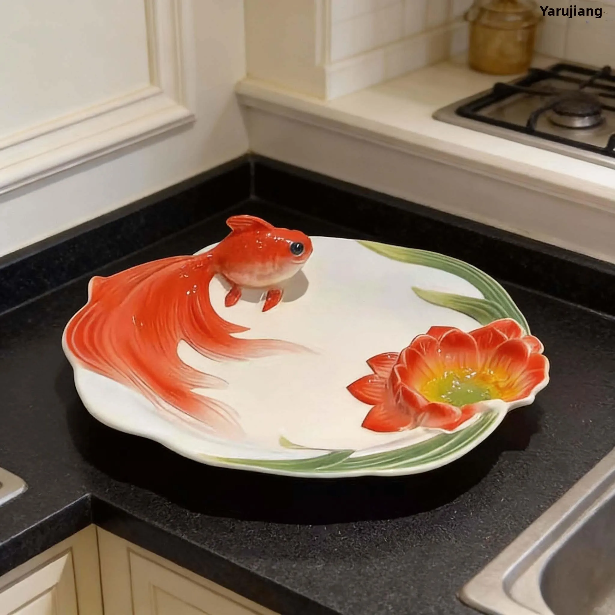 New Chinese Style Ceramic Enamel Dinner Plate Dumpling Dinnerware Festive Yearly Abundance Home Use Cloud Shape Dish
New Chinese Style Ceramic Enamel Dinner Plate Dumpling Dinnerware Festive Yearly Abundance Home Use Cloud Shape Dish