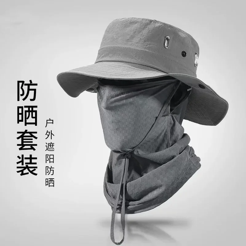 Sunscreen cap new anti-ultraviolet breathable sunshade sun hat women's summer men's outdoor ice silk mask bucket hat
Sunscreen cap new anti-ultraviolet breathable sunshade sun hat women's summer men's outdoor ice silk mask bucket hat