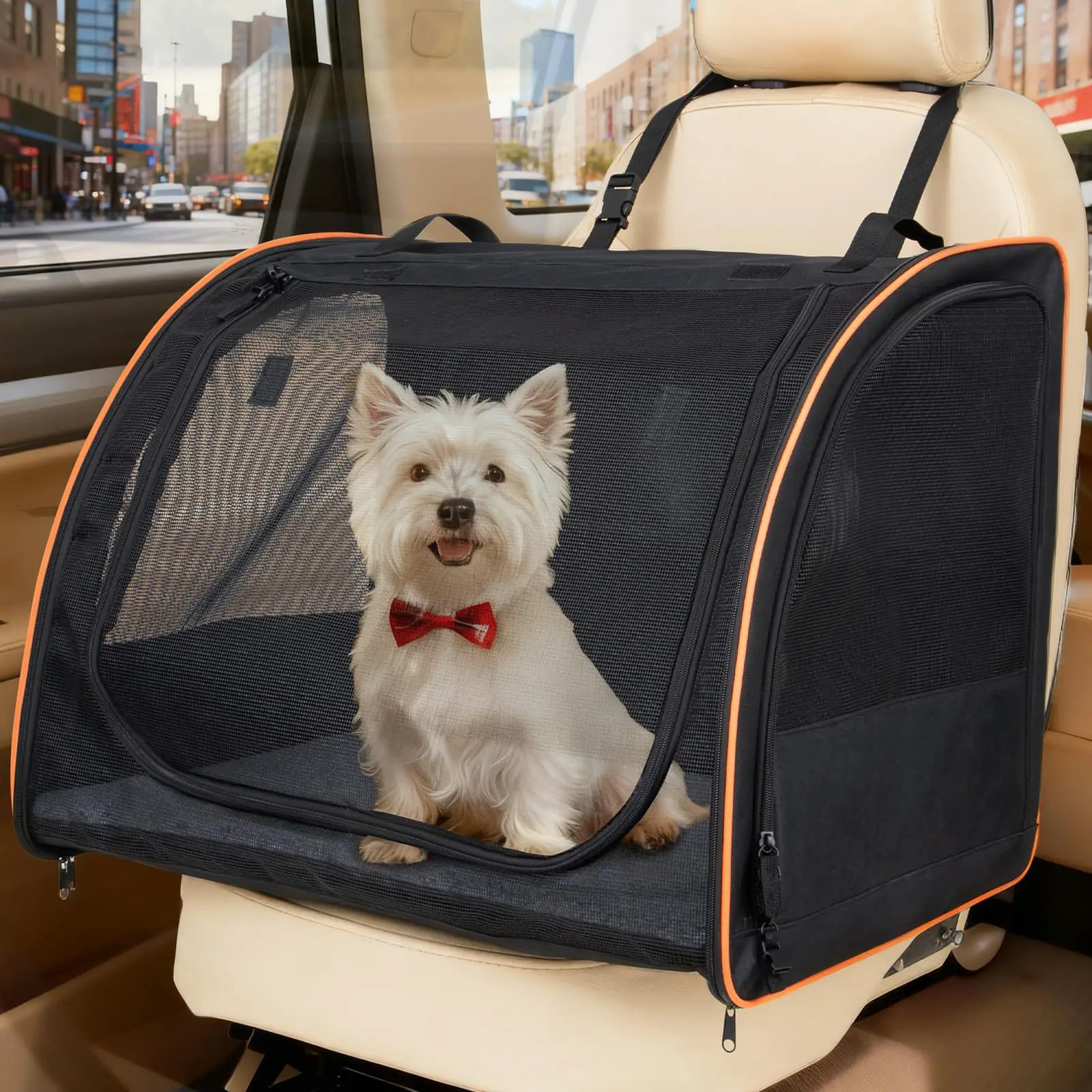 New Dog & Cat Car Bag, Shock-Absorbing Portable Pet Bed, 4-Season Universal Breathable Pet Car Supplies, Small Pet Outdoor Bag
New Dog & Cat Car Bag, Shock-Absorbing Portable Pet Bed, 4-Season Universal Breathable Pet Car Supplies, Small Pet Outdoor Bag