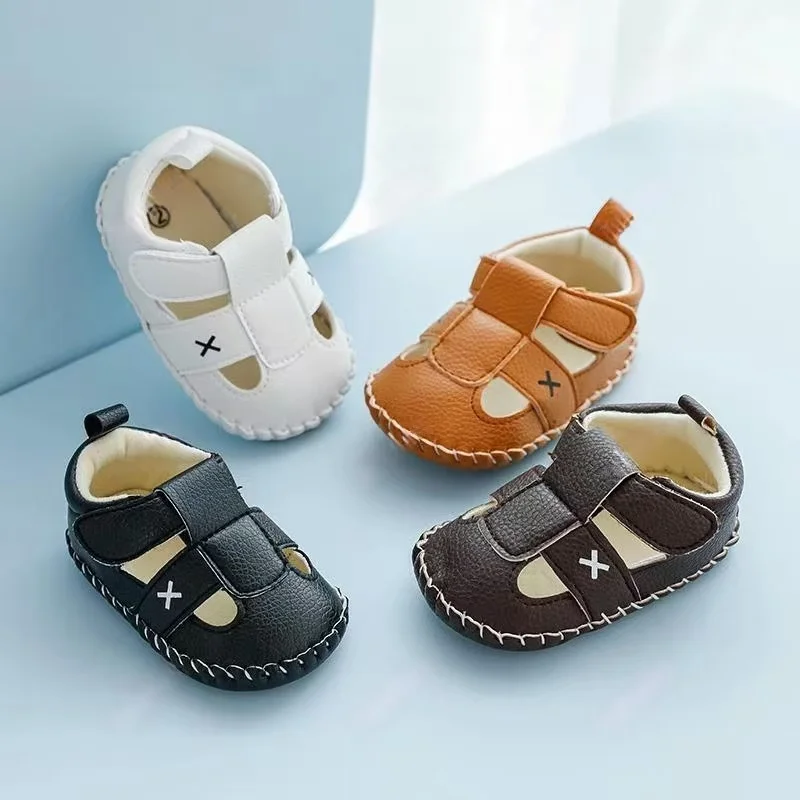 Spring and summer fashionable and simple sandals, comfortable and breathable baby walking shoes
Spring and summer fashionable and simple sandals, comfortable and breathable baby walking shoes