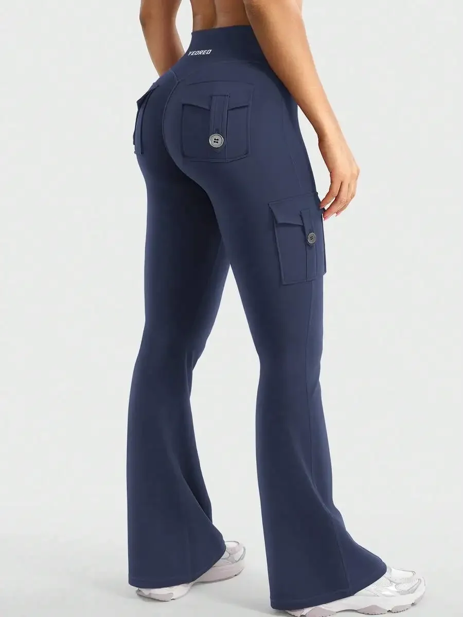 High Waisted Flare Leggings With Pockets Women Workout Yoga Pants
High Waisted Flare Leggings With Pockets Women Workout Yoga Pants