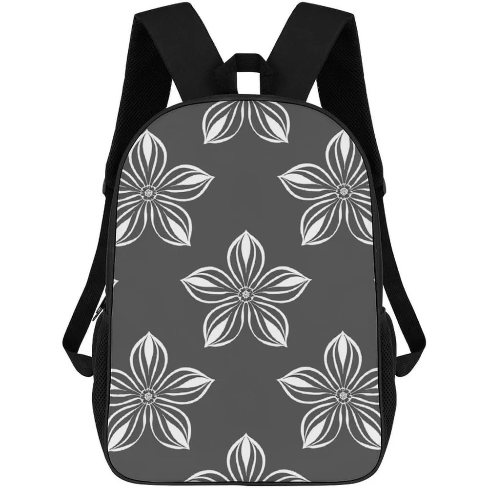 Grayscale Floral Pattern Bookbag - Ultra Lightweight Portable Backpack Work Travel Backpack For Men Women Fits 16 Inch Notebook
Grayscale Floral Pattern Bookbag - Ultra Lightweight Portable Backpack Work Travel Backpack For Men Women Fits 16 Inch Notebook
