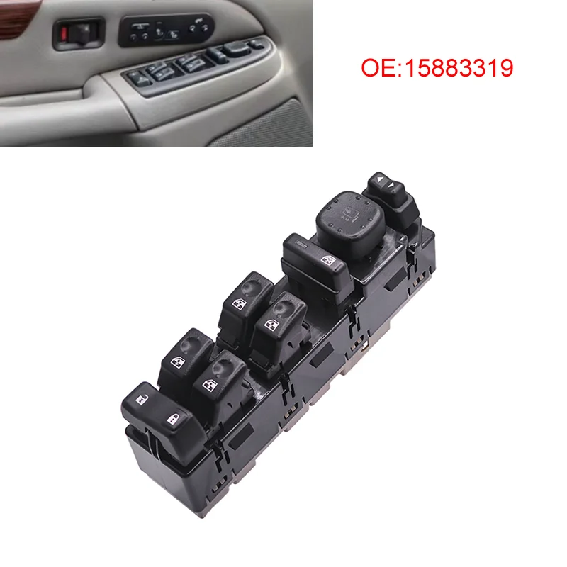 15883319 Window Control Switch For GMC Sierra Yukon XL Chevrolet Avalanche Suburban Tahoe Cadillac Escalade Hummer H2 2003-2006
15883319 Window Control Switch For GMC Sierra Yukon XL Chevrolet Avalanche Suburban Tahoe Cadillac Escalade Hummer H2 2003-2006