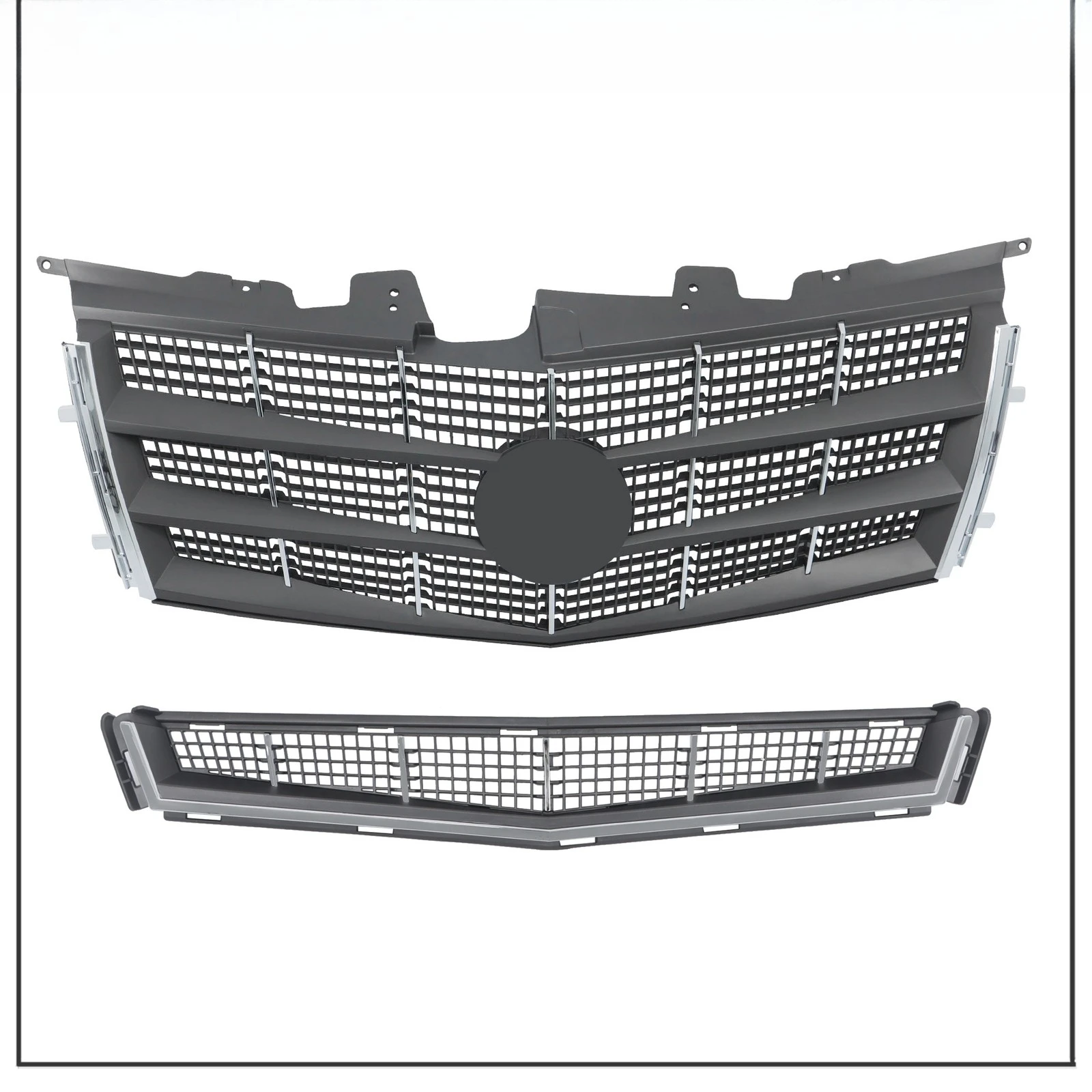 Front Bumper Upper+Lower Grille For Cadillac CTS 2008 2009-2011 Plastic
Front Bumper Upper+Lower Grille For Cadillac CTS 2008 2009-2011 Plastic
