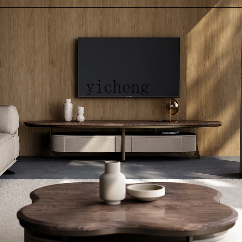 XL black walnut TV cabinet light luxury villa large flat solid wood TV cabinet
XL black walnut TV cabinet light luxury villa large flat solid wood TV cabinet