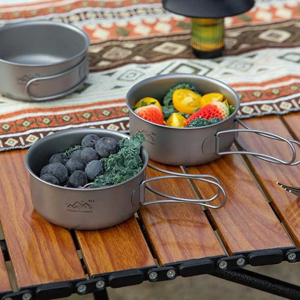 Titanium Camping Soup Pot Titanium Camping Portable Cookware with Handle Lightweight Portable Outdoor Kit for Hiking Backpack
Titanium Camping Soup Pot Titanium Camping Portable Cookware with Handle Lightweight Portable Outdoor Kit for Hiking Backpack