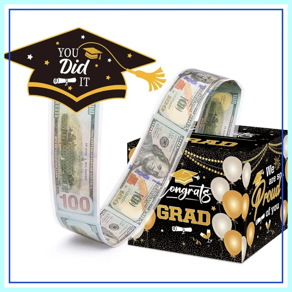 Graduation Money Box with Pull Out Card, Funny Cash Gift for Class of 2026 High School College
Graduation Money Box with Pull Out Card, Funny Cash Gift for Class of 2026 High School College