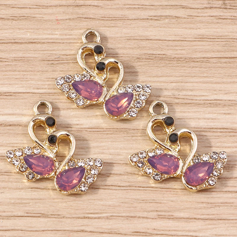 Tusember 10Pcs Exquisite Rhinestones Crystal Swan Charms Pendants For Jewelry Making Necklace Bracelet Earring DIY Crafts Supply
Tusember 10Pcs Exquisite Rhinestones Crystal Swan Charms Pendants For Jewelry Making Necklace Bracelet Earring DIY Crafts Supply