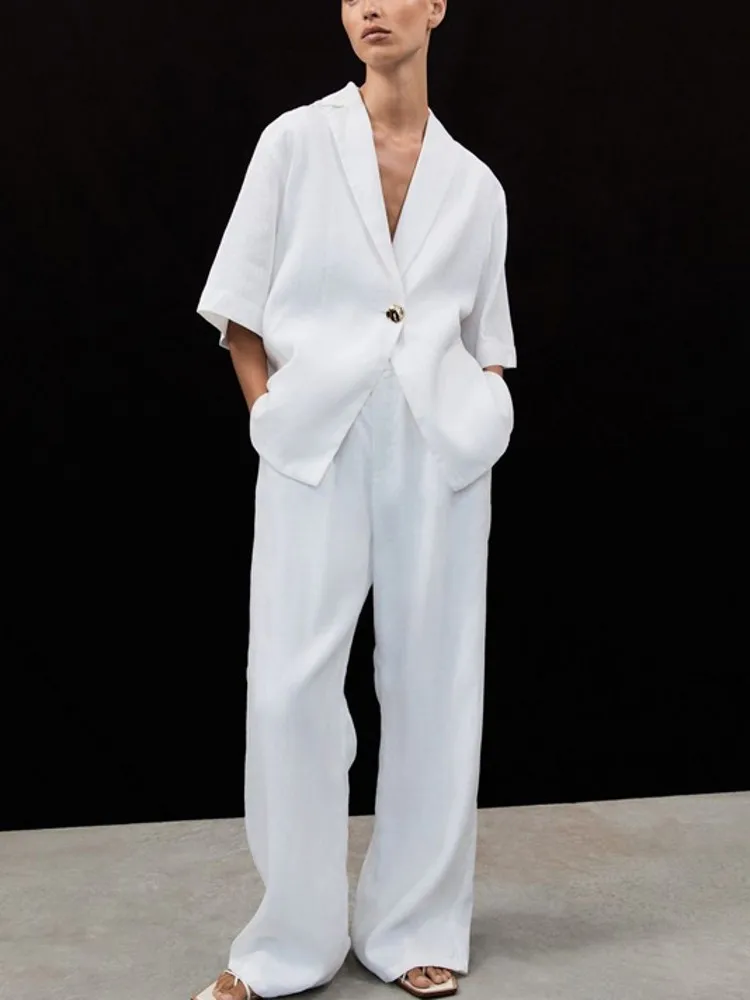 Женский комплект из 2 предметов, весна-лето, офисный женский топ с короткими рукавами и брюки, костюмы, модные офисные женские одинаковые комплекты, наряд
Женский комплект из 2 предметов, весна-лето, офисный женский топ с короткими рукавами и брюки, костюмы, модные офисные женские одинаковые комплекты, наряд