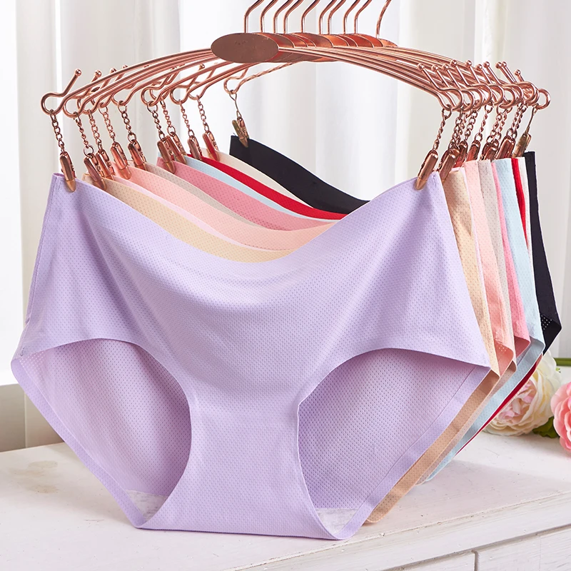 4 шт. нижнее белье для женщин с бесследным тонким ледяным шелком, антибактериальной промежностью из чистого хлопка, японские треугольные шорты со средней талией
4 шт. нижнее белье для женщин с бесследным тонким ледяным шелком, антибактериальной промежностью из чистого хлопка, японские треугольные шорты со средней талией