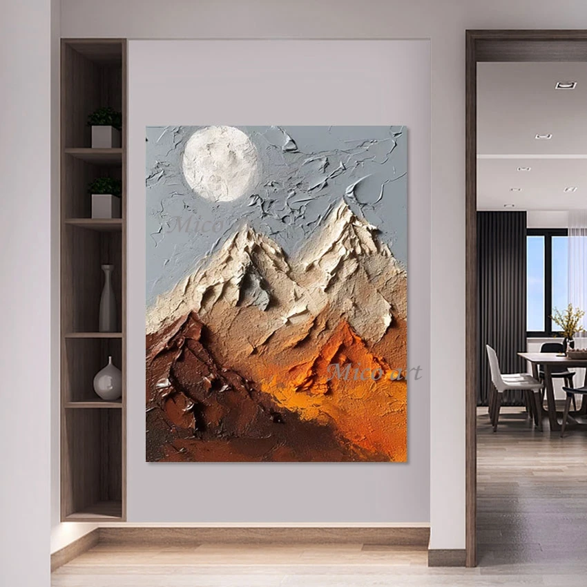 High Mountain Abstract Knife Canvas Art Thick Acrylic Natural Scenery Oil Painting Frameless Large Decorative Pictures For Wall
High Mountain Abstract Knife Canvas Art Thick Acrylic Natural Scenery Oil Painting Frameless Large Decorative Pictures For Wall