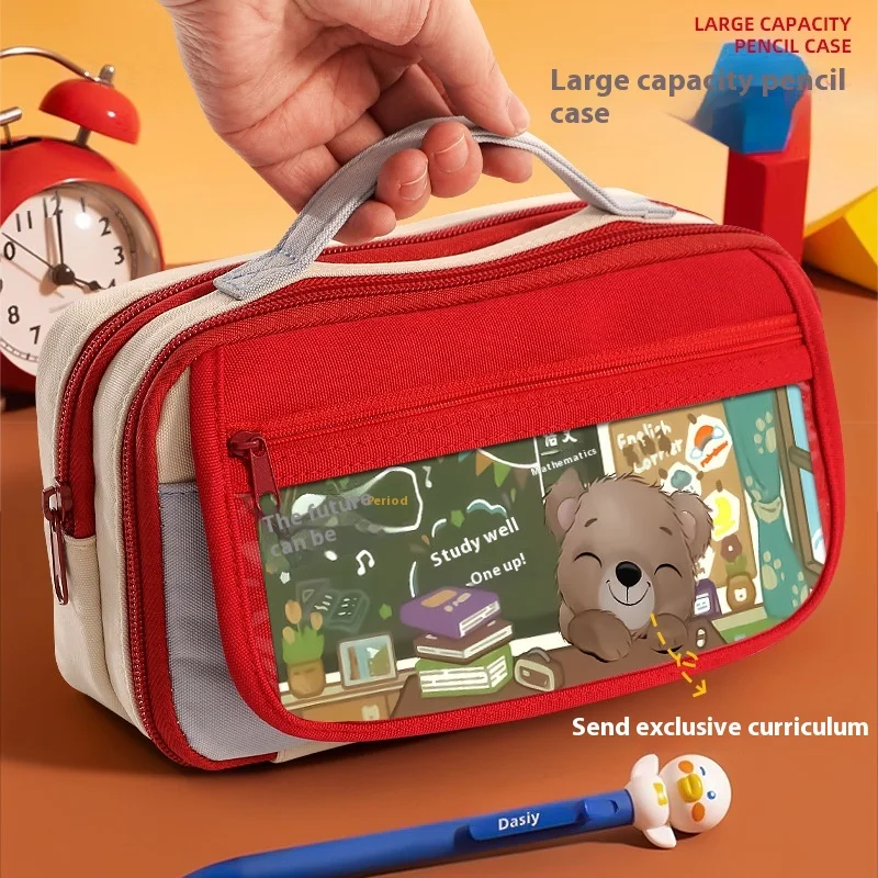 Cute Pencil Case For Girls & Boys, High-Quality Retro Design Stationery Bag, Perfect For School & Office, Trendy & Functional
Cute Pencil Case For Girls & Boys, High-Quality Retro Design Stationery Bag, Perfect For School & Office, Trendy & Functional