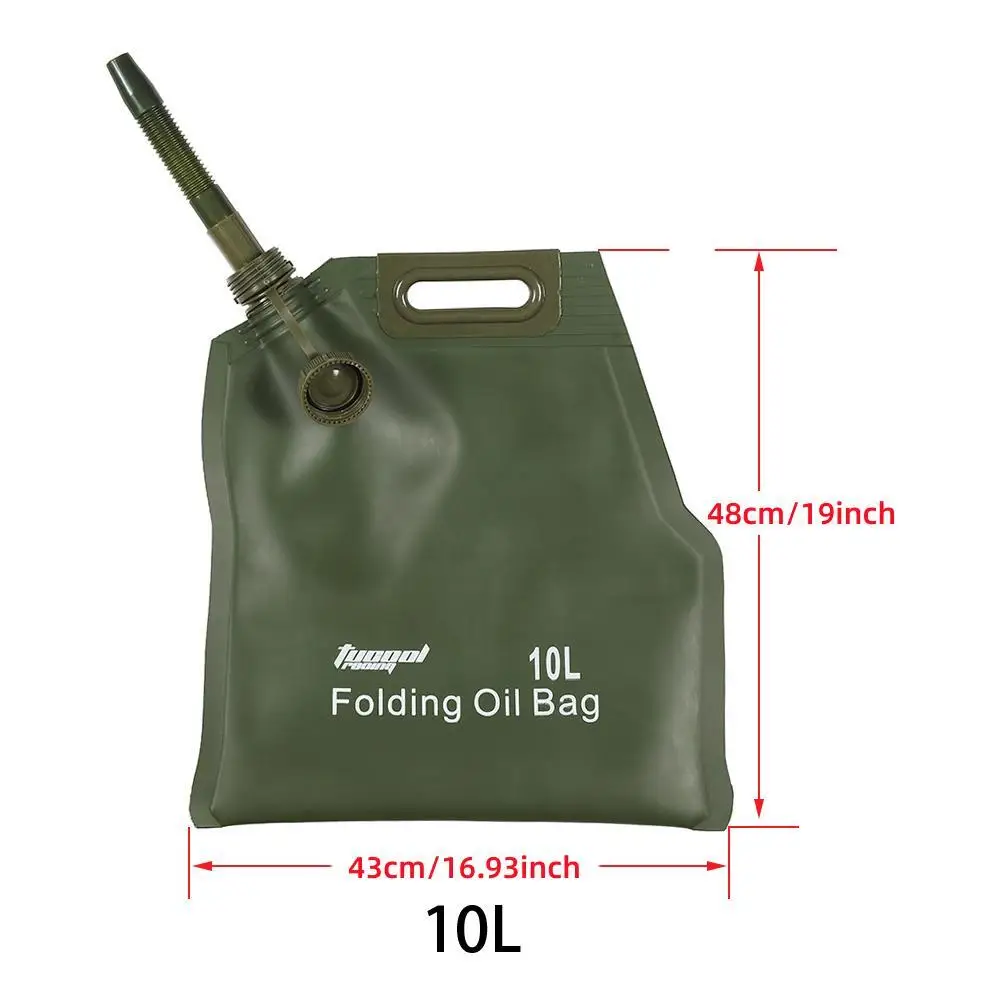 10L Liter Portable Petrol Cans Spare Oil Storage Bag Fuel Tank Pocket Gasoline Bucket Jerry Can Jerrycan For Offroad
10L Liter Portable Petrol Cans Spare Oil Storage Bag Fuel Tank Pocket Gasoline Bucket Jerry Can Jerrycan For Offroad