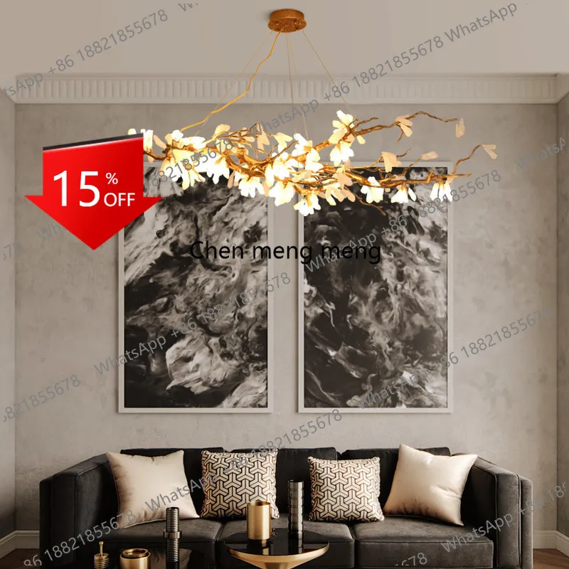 E153 Postmodern villa duplex building creative luxury all copper branch lamp light luxury living room crystal stone chandelier
E153 Postmodern villa duplex building creative luxury all copper branch lamp light luxury living room crystal stone chandelier
