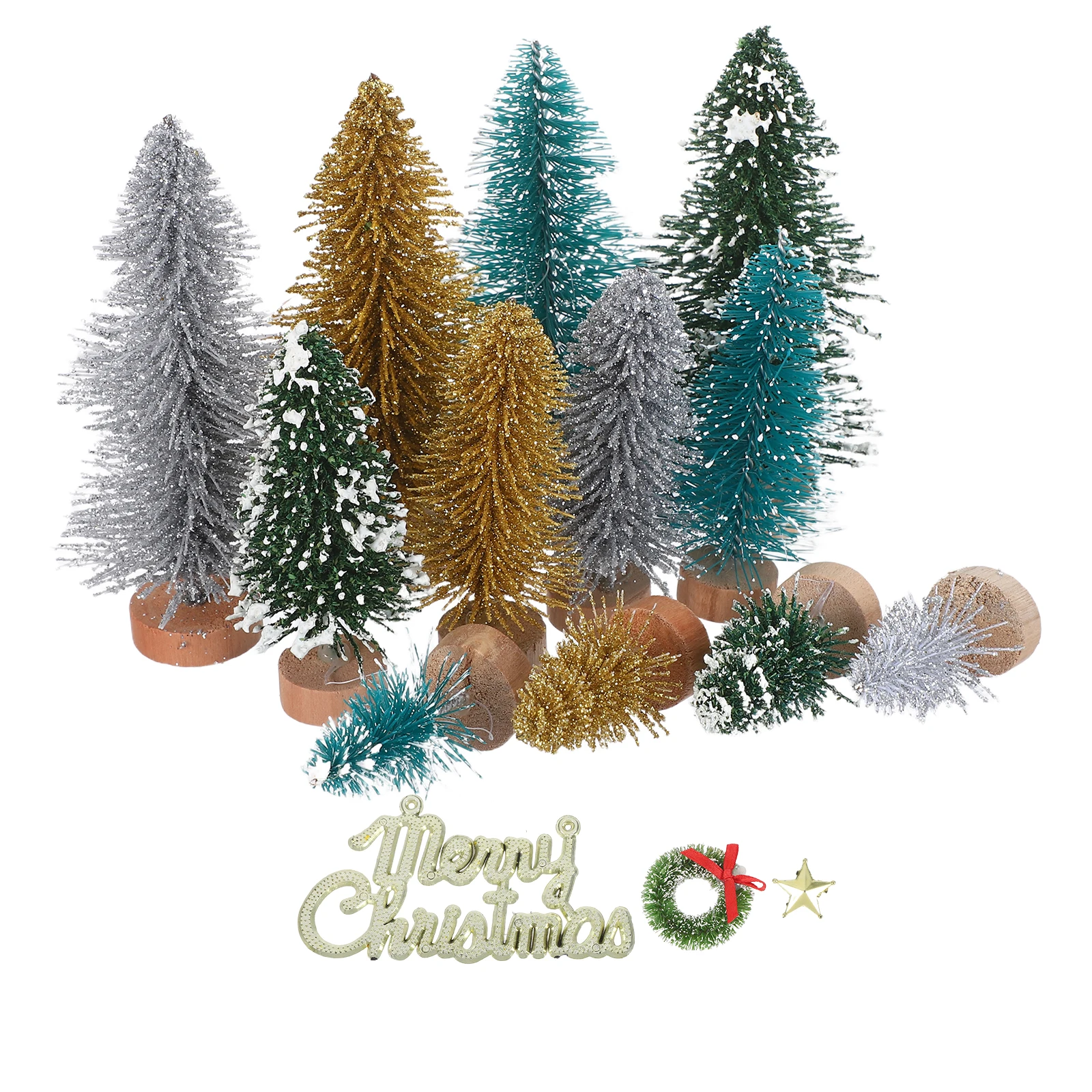 1Set Mini Desk Tree Set Realistic Snow Covered Pine Trees with Wooden Base Desktop Ornaments for Christmas Party Landscape
1Set Mini Desk Tree Set Realistic Snow Covered Pine Trees with Wooden Base Desktop Ornaments for Christmas Party Landscape