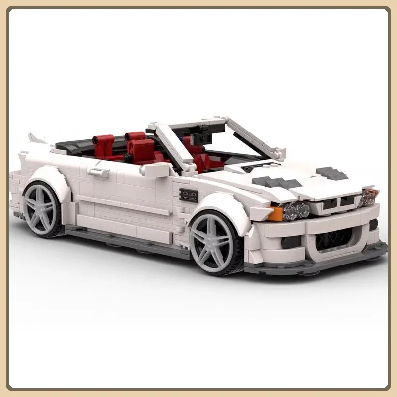 MOC-49496 Строительные блоки, автомобили, классический спортивный автомобиль, модель гоночного белого цвета E46 M3, креативный подарочный набор строительных блоков-головоломки
MOC-49496 Строительные блоки, автомобили, классический спортивный автомобиль, модель гоночного белого цвета E46 M3, креативный подарочный набор строительных блоков-головоломки