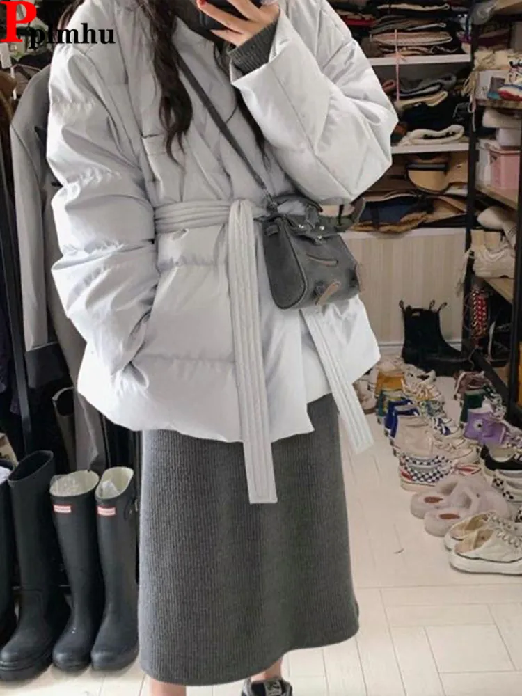 Korea Fashion With Belt Cotton Coats Tops Elegant New Casual Chaqueta Warm Snow Wear Casaco Design Loose Women Parkas Abrigo
Korea Fashion With Belt Cotton Coats Tops Elegant New Casual Chaqueta Warm Snow Wear Casaco Design Loose Women Parkas Abrigo