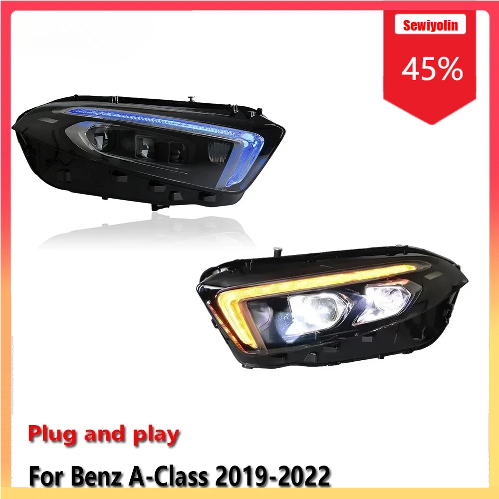 Car Lamps Headlight Assemblies for Benz A-Class A180 2019-2022 Fog DRL Brake Turn Signal Lamp Plug and Play
Car Lamps Headlight Assemblies for Benz A-Class A180 2019-2022 Fog DRL Brake Turn Signal Lamp Plug and Play