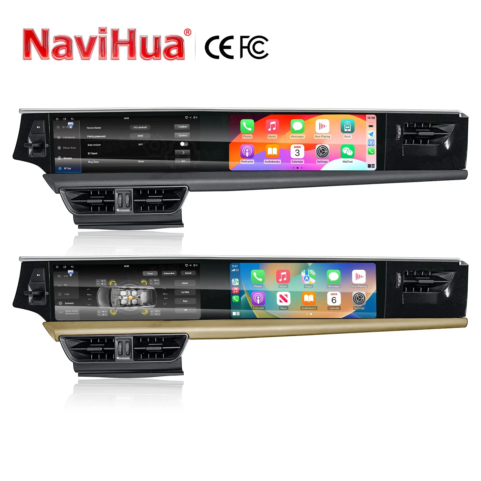 Автомагнитола Navihua Android с двумя экранами для развлечений пассажиров, GPS-навигация для Porsche Macan 2014-2017, Carplay, мультимедиа
Автомагнитола Navihua Android с двумя экранами для развлечений пассажиров, GPS-навигация для Porsche Macan 2014-2017, Carplay, мультимедиа