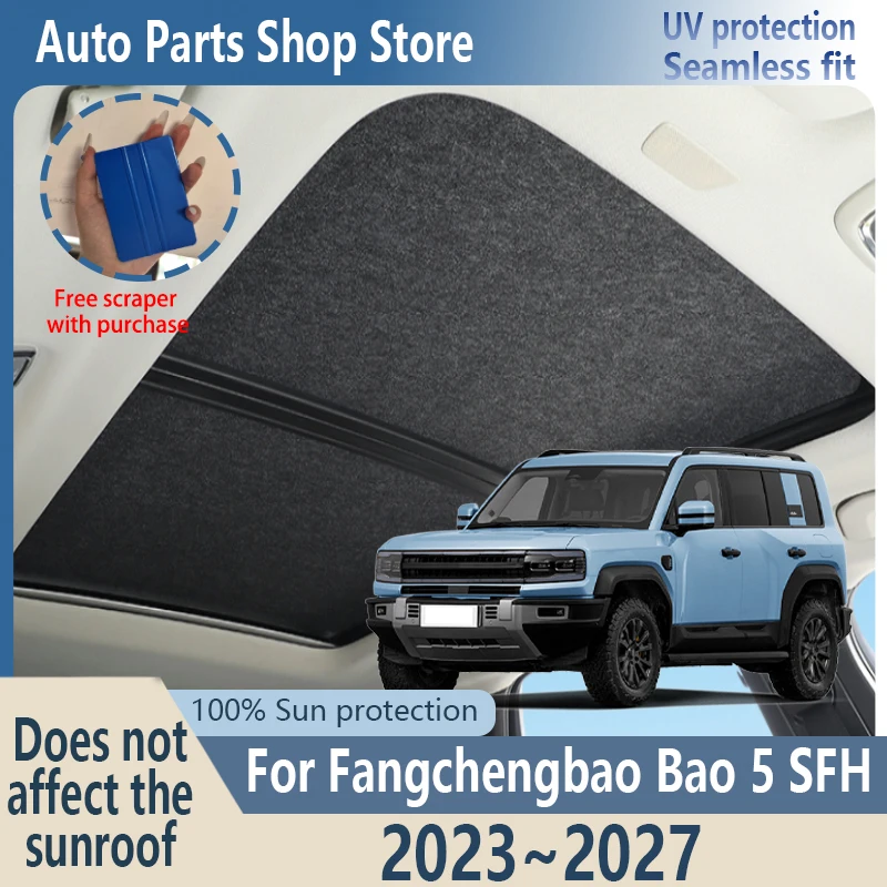 Sun Protection For Fangchengbao Bao 5 SFH 2023~2027 Electrostatic Adsorption Fabric Car Panoramic Sunroof Insulation Roof Visor
Sun Protection For Fangchengbao Bao 5 SFH 2023~2027 Electrostatic Adsorption Fabric Car Panoramic Sunroof Insulation Roof Visor