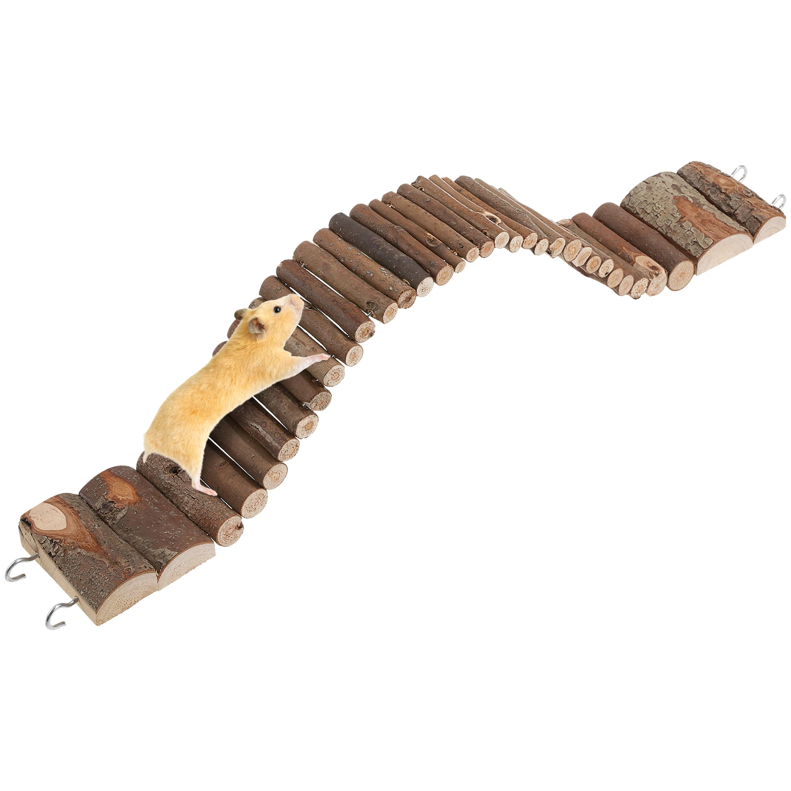 Golden Wire Bear Climbing Hamster Wooden Bendable Bridge Toys Natural Wood Durable Practical Use Ladder Shape Design Attract
Golden Wire Bear Climbing Hamster Wooden Bendable Bridge Toys Natural Wood Durable Practical Use Ladder Shape Design Attract