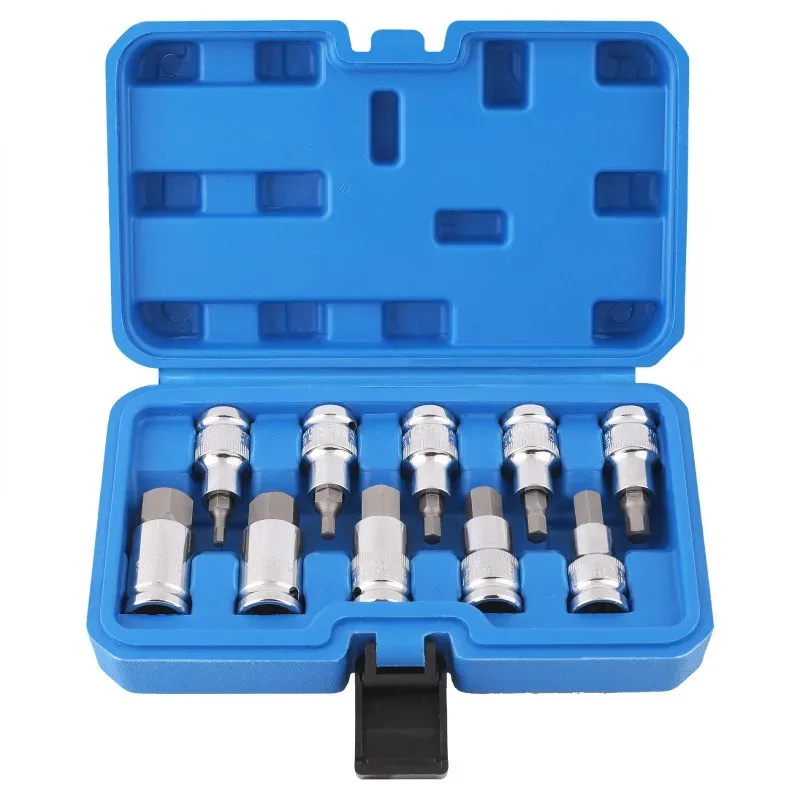 Hex Bit Socket Set T30 T40 T50 M Type Large Drive Socket Wrench for Auto Repair
Hex Bit Socket Set T30 T40 T50 M Type Large Drive Socket Wrench for Auto Repair