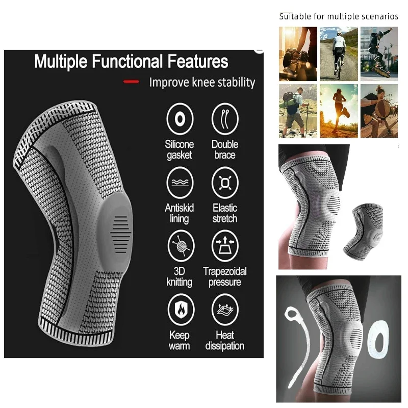 Knee Support Brace with Patella Gel Pad and Lateral Support, Knee Compression Sleeve Suitable for Running and Joint Pain Relief
Knee Support Brace with Patella Gel Pad and Lateral Support, Knee Compression Sleeve Suitable for Running and Joint Pain Relief
