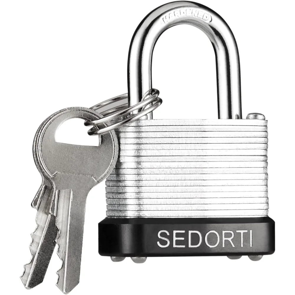 Laminated Steel Padlock Set,1-1/4" Wide Body, Small Heavy Duty Locker Lock, for Gym Locker, Luggage, Suitcase, Baggage, Toolbox
Laminated Steel Padlock Set,1-1/4" Wide Body, Small Heavy Duty Locker Lock, for Gym Locker, Luggage, Suitcase, Baggage, Toolbox