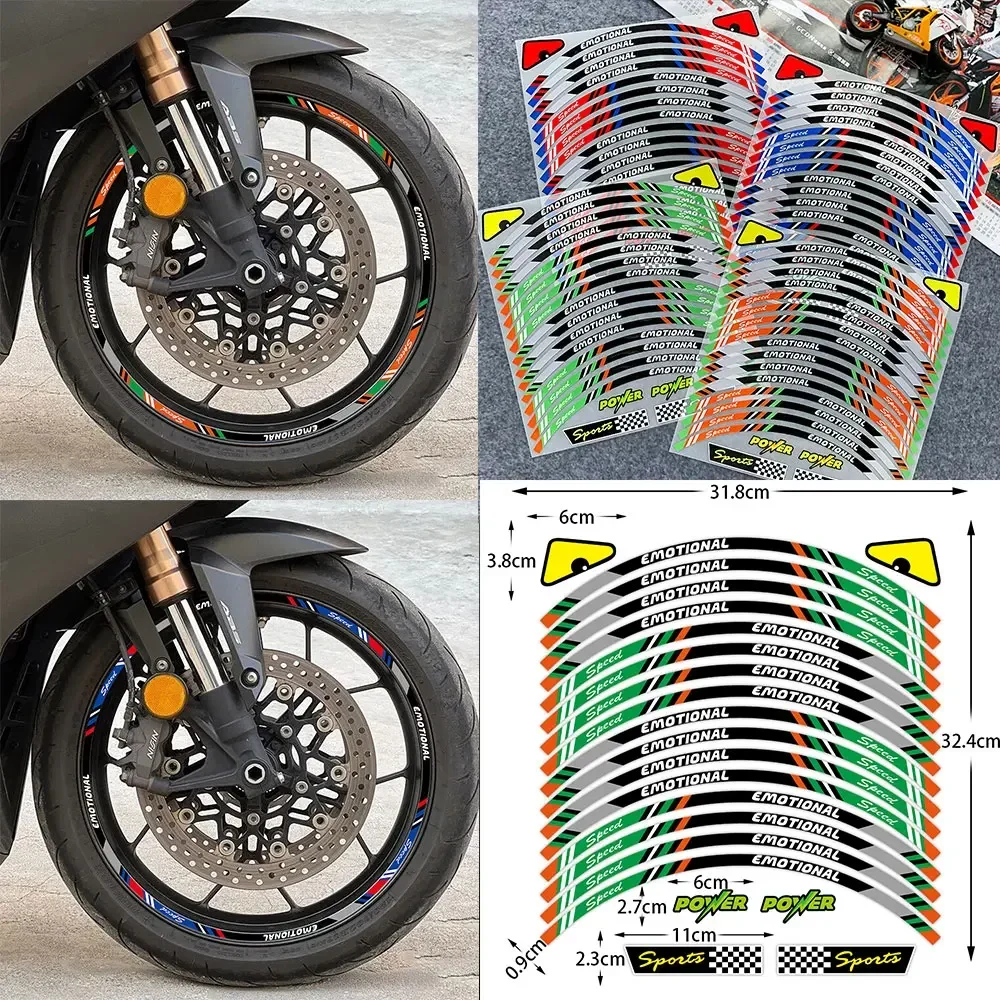 17" Reflective Refi Motorycycle Scooter Rim Tuning Tire Wheel Sticker for KTM Duke Kawasaki Suzuki YAMAHA MT 09 Aprilia Honda
17" Reflective Refi Motorycycle Scooter Rim Tuning Tire Wheel Sticker for KTM Duke Kawasaki Suzuki YAMAHA MT 09 Aprilia Honda