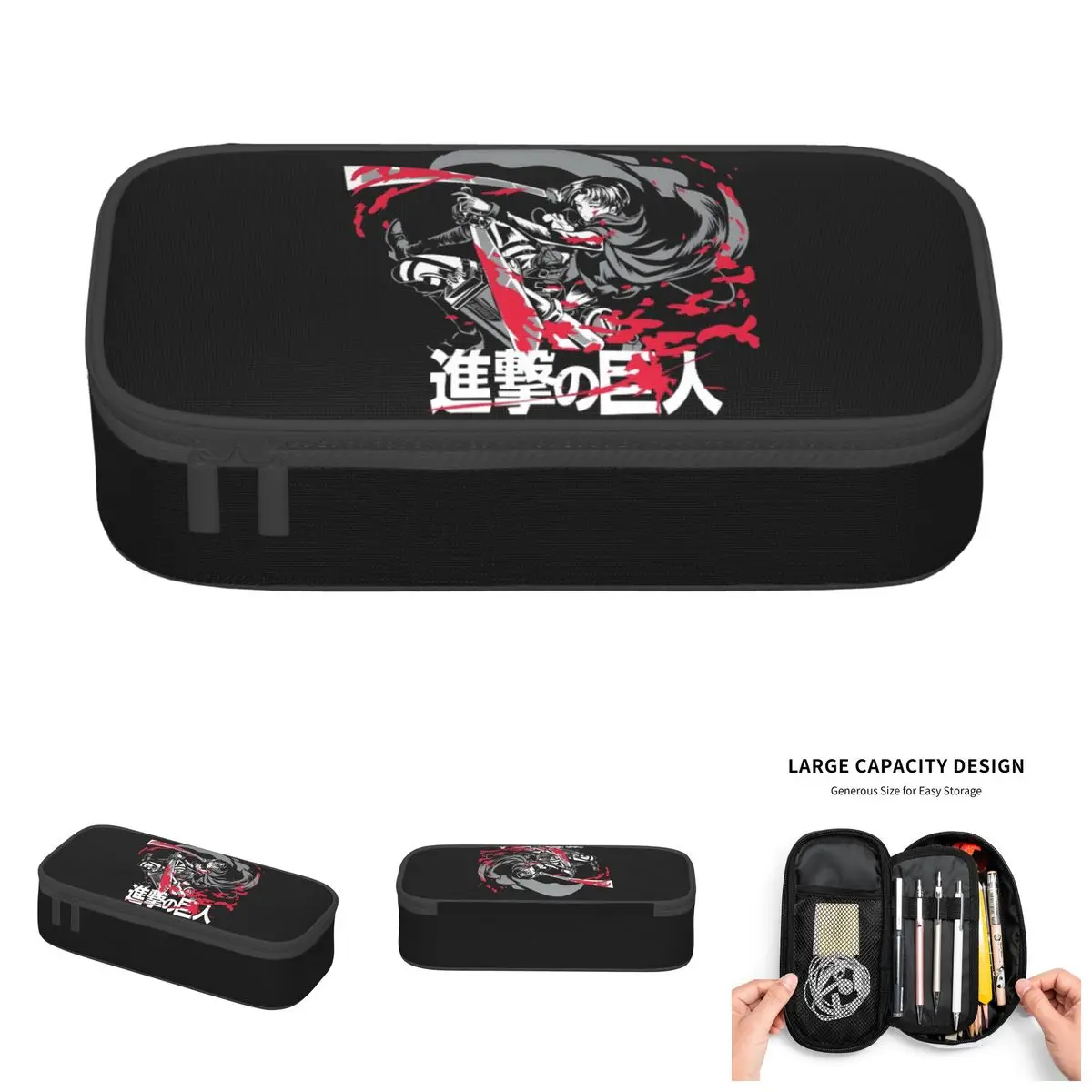 Japane Manga Attack On Titan Anime Pencil Cases for Boy Girl Large Capacity Pen Box Bag Stationery
Japane Manga Attack On Titan Anime Pencil Cases for Boy Girl Large Capacity Pen Box Bag Stationery