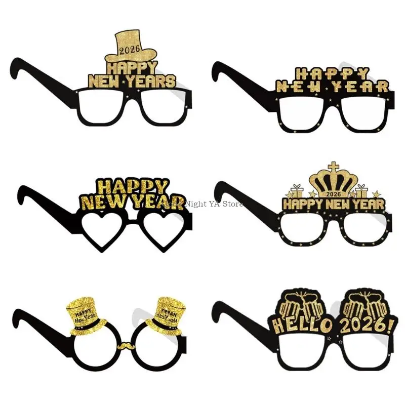 6PCS Bright Foldable New Year Glasses 2026 Lightweight Practical Frame Accessories For Costume Additions And Fun Party
6PCS Bright Foldable New Year Glasses 2026 Lightweight Practical Frame Accessories For Costume Additions And Fun Party