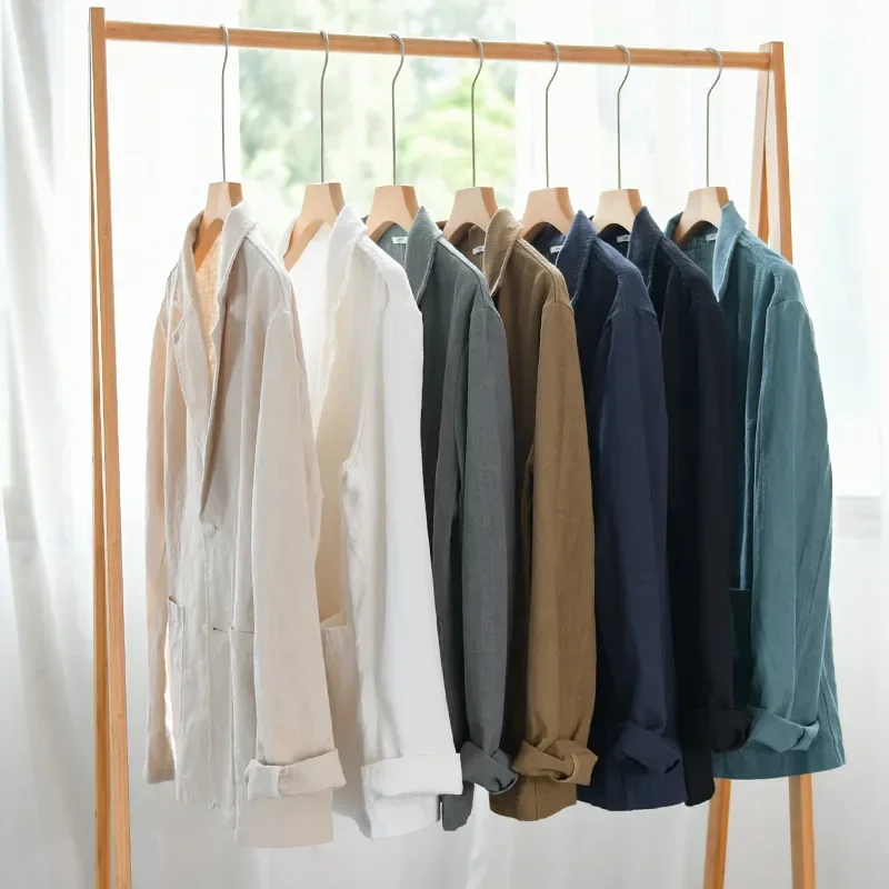2024 Spring New Striped Casual Linen Jackets for Men Clothing Loose Simple Streetwear Men FY803
2024 Spring New Striped Casual Linen Jackets for Men Clothing Loose Simple Streetwear Men FY803